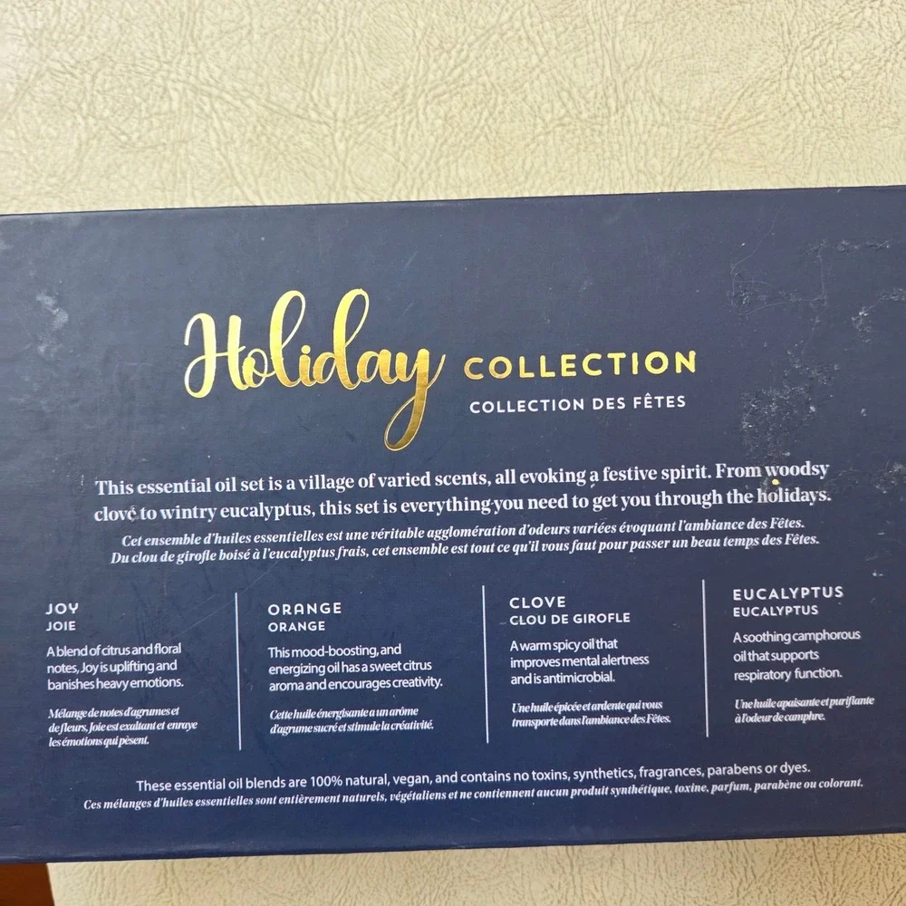 Woolzies Holiday Collection Essential Oil Set Joy Orange Clove Eucalyptus 4 Pack